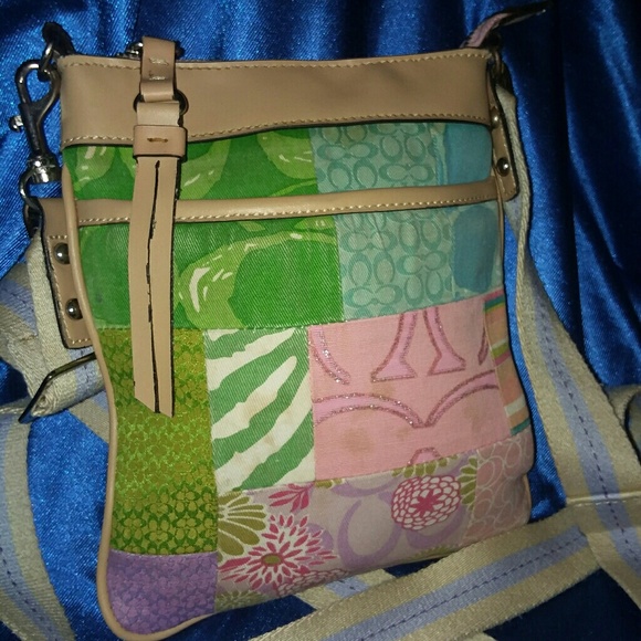 Coach Handbags - Pretty Pastel COACH CROSSBODY PURSE!!